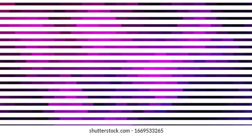 Dark Pink vector texture with lines. Repeated lines on abstract background with gradient. Pattern for ads, commercials.