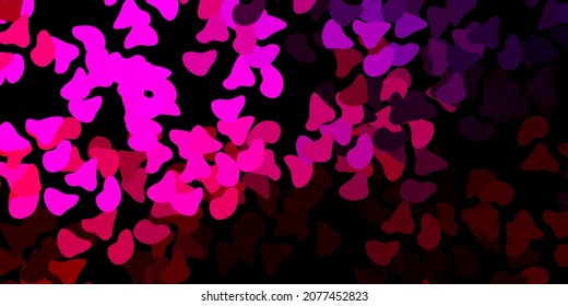 Textura vectorial rosa oscuro con formas memphis. Diseño simple en estilo abstracto con formas degradadas. Diseño elegante para el juego de papel pintado.