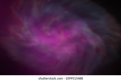 Dark Pink vector texture with milky way stars. Modern abstract illustration with Big Dipper stars. Smart design for your business advert.