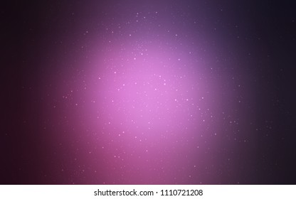 Dark Pink vector texture with milky way stars. Space stars on blurred abstract background with gradient. Pattern for astrology websites.