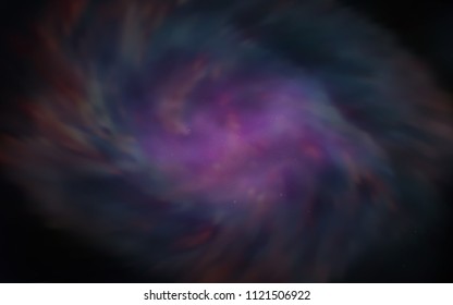 Dark Pink vector texture with milky way stars. Shining colored illustration with bright astronomical stars. Pattern for futuristic ad, booklets.