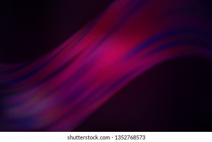 Dark Pink vector texture with milky way stars. Shining illustration with sky stars on abstract template. Best design for your ad, poster, banner.