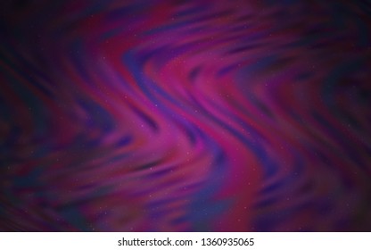 Dark Pink vector texture with milky way stars. Blurred decorative design in simple style with galaxy stars. Pattern for futuristic ad, booklets.