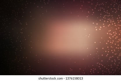 Dark Pink vector texture with milky way stars. Shining colored illustration with bright astronomical stars. Pattern for futuristic ad, booklets.
