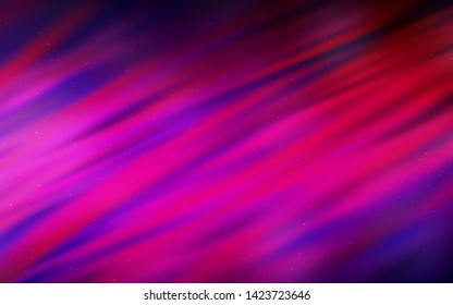 Dark Pink vector texture with milky way stars. Modern abstract illustration with Big Dipper stars. Pattern for futuristic ad, booklets.