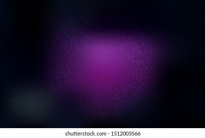 Dark Pink vector texture with milky way stars. Shining illustration with sky stars on abstract template. Pattern for astrology websites.