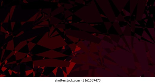 Dark Pink vector texture with random triangles. Illustration with abstract colorful triangle shapes. Landing pages material.