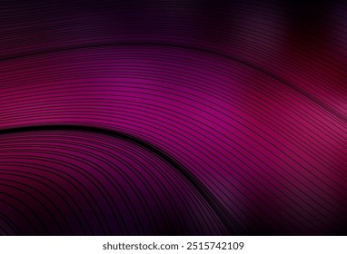 Dark Pink vector texture with wry lines. A shining illustration, which consists of curved lines. Brand new design for your ad.