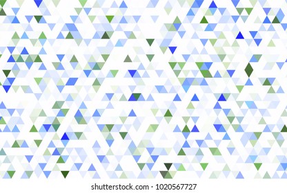 Dark Pink vector triangle mosaic background. Shining colored illustration in a brand-new style. The polygonal design can be used for your web site.