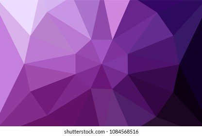 Dark Pink vector triangle mosaic template with a diamond. Colorful illustration in a polygonal style. Template for cell phone's backgrounds.