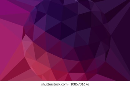 Dark Pink vector triangle mosaic template with a diamond. Colorful illustration with gradient. Best triangular design for your business.