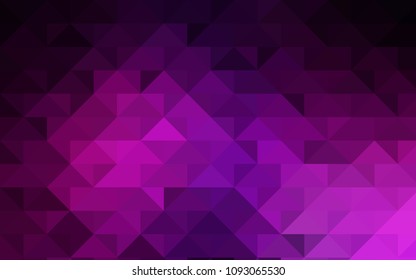 Dark Pink vector triangle mosaic template. Creative geometric illustration in Origami style with gradient. Brand-new design for your business.