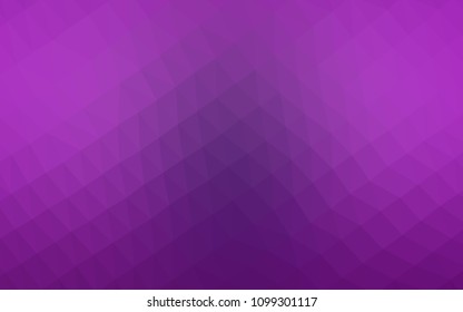 Dark Pink vector triangle mosaic template. Creative geometric illustration in Origami style with gradient. Brand new design for your business.