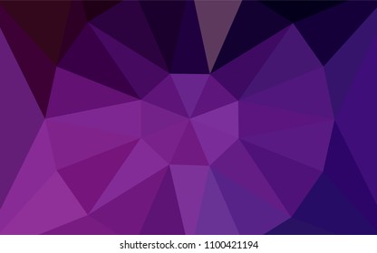 Dark Pink vector triangle mosaic texture with a diamond. Colorful abstract illustration with triangles. Textured pattern for your backgrounds.