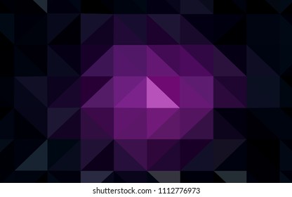 Dark Pink vector triangle mosaic template. Geometric illustration in Origami style with gradient.  Pattern for a brand book's backdrop.