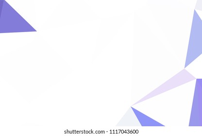 Dark Pink vector triangle mosaic cover. Shining colorful illustration with triangles. New template for your brand book.