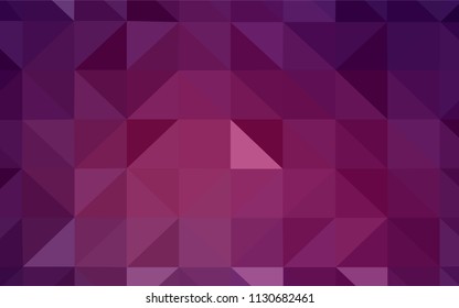 Dark Pink vector triangle mosaic texture. Polygonal abstract illustration with gradient. Best triangular design for your business.