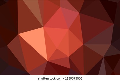 Dark Pink vector triangle mosaic cover. Triangular geometric sample with gradient.  Polygonal design for your web site.