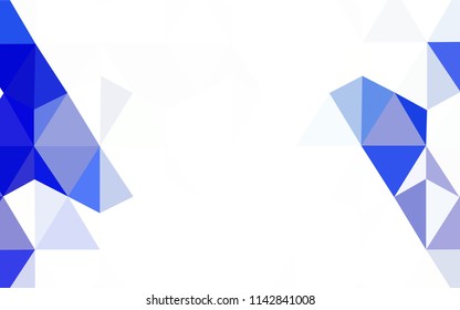 Dark Pink vector triangle mosaic cover. Modern abstract illustration with triangles. A completely new design for your leaflet.