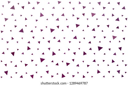 Dark Pink vector  triangle mosaic template. Colorful abstract illustration with triangles. Brand new design for your business.