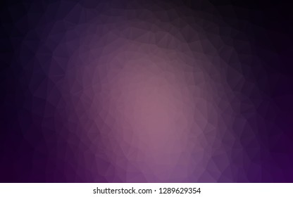 Dark Pink vector triangle mosaic cover. A completely new color illustration in a vague style. Brand new design for your business.
