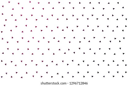 Dark Pink vector  triangle mosaic texture. Geometric illustration in Origami style with gradient.  Triangular pattern for your design.