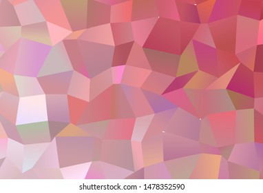 Dark Pink vector triangle mosaic texture. Creative geometric illustration in Origami style with gradient. Template for cell phone's backgrounds.