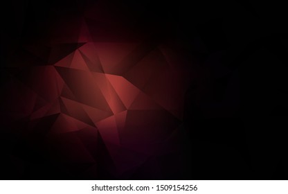 Dark Pink vector triangle mosaic texture. Colorful illustration in abstract style with triangles. Template for cell phone's backgrounds.