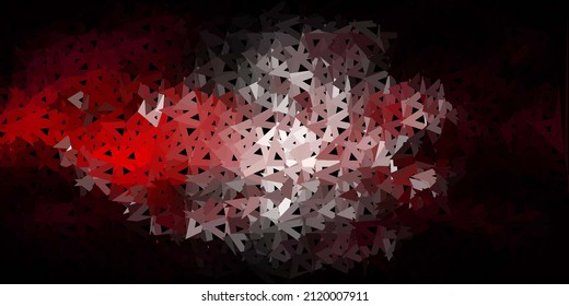 Dunkelrosa Vektor-Dreieck-Mosaik-Vorlage. Mosaikfarbige Illustration mit Dreieckskonzept. Kluges Muster für Websites.