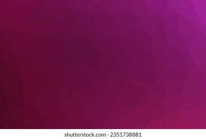 Dunkelrosa Vektor Dreieck Mosaik Textur. Moderne geometrische abstrakte Illustration mit Farbverlauf. Polygonal Design für Ihre Website.