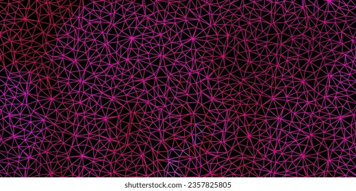 Papel tapiz de mosaico de mosaico de vector oscuro rosa. Ilustración abstracta con triángulos de gradiente elegantes. Diseño de páginas de aterrizaje.