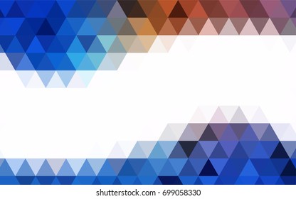 Dark Pink vector triangle mosaic background. Glitter abstract illustration with an elegant design. The elegant pattern can be used as part of a brand book.