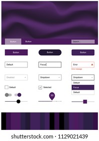 Dark Pink vector ui kit with bubble shapes. Glitter abstract illustration with blurred bubble shapes.. This sample is for your website.