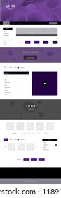 Dark Pink vector ui kit with bubble shapes. Glitter abstract illustration with blurred bubble shapes.. Simple colorful design for websites.