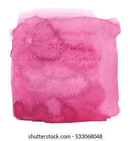 Dark Pink Watercolor Background