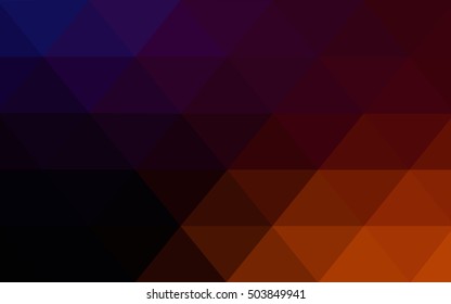 Dark pink, yellow abstract polygonal pattern. An elegant bright illustration with gradient. The best triangular design for your business.