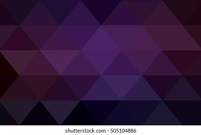 Dark pink, yellow abstract polygonal template. Shining illustration, which consist of triangles. A new texture for your design.