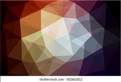 Dark pink, yellow blurry triangle background. A vague abstract illustration with gradient. The template can be used as a background for cell phones.