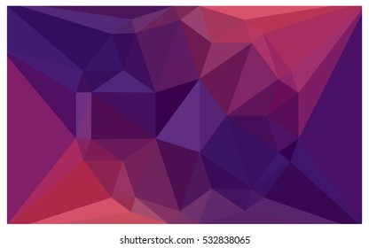 Dark Pink Yellow Low poly crystal background. Polygon design pattern. Low poly vector illustration, low polygon background.