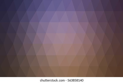 Dark Pink Yellow Low poly crystal background. Polygon design pattern. Low poly vector illustration, low polygon background.