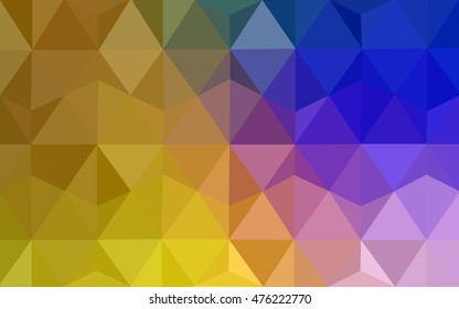 Dark pink, yellow triangle mosaic pattern. A completely new color illustration in a vague style. The polygonal design can be used for your web site.