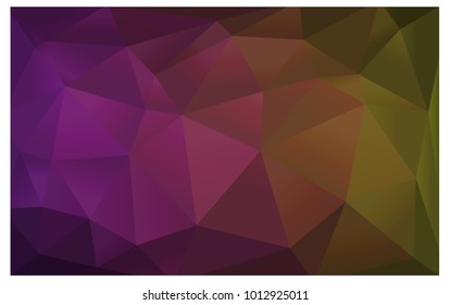 Dark Pink, Yellow vector abstract textured polygonal background. Blurry triangle design. Pattern can be used for background.