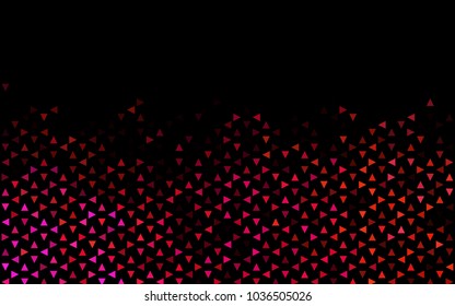 Dark Pink, Yellow vector abstract colorful background, which consist of triangles. Pattern with colored triangles on white background.