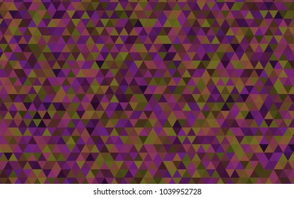 Dark Pink, Yellow vector abstract mosaic background. An elegant bright illustration with gradient. The best triangular design for your business.