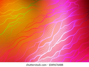Dark Pink, Yellow vector abstract doodle texture. Geometric doodle illustration in Origami style with gradient. The elegant pattern can be used as a part of a brand book.