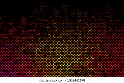 Dark Pink, Yellow vector abstract textured polygonal background. Blurry rectangular design. The pattern with repeating rectangles can be used for background.