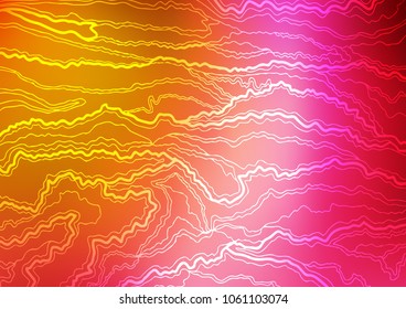 Dark Pink, Yellow vector abstract doodle texture. A vague abstract illustration with doodles in Indian style. The template can be used as a background for cell phones.