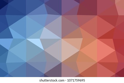 Dark Pink, Yellow vector abstract polygonal template. Glitter abstract illustration with an elegant design. The polygonal design can be used for your web site.