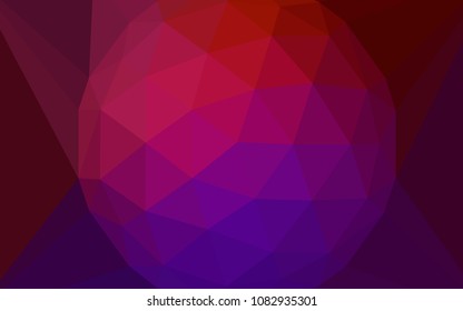 Dark Pink, Yellow vector abstract mosaic backdrop with a diamond. Illustration in abstract style with triangles. A completely new design for your leaflet.