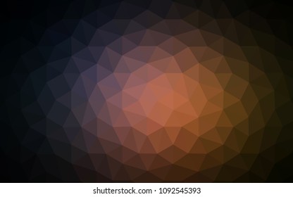 Dark Pink, Yellow vector abstract mosaic backdrop. Colorful abstract illustration with triangles. A new texture for your web site.